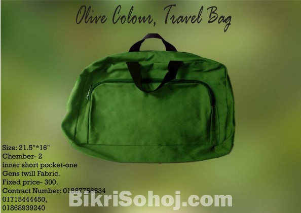 Olive colour Travel Bag